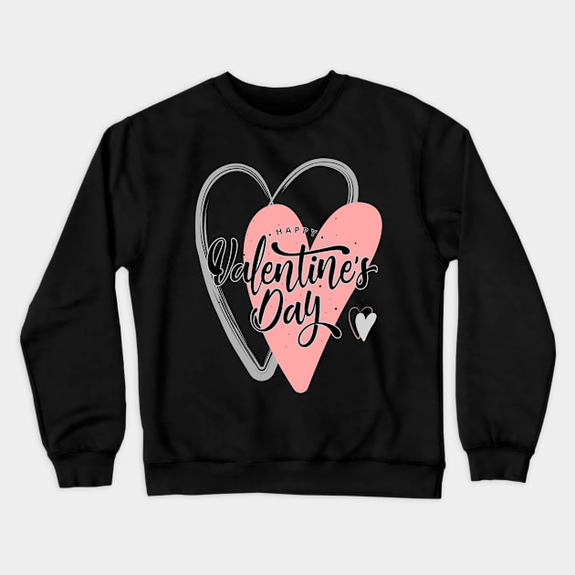 Happy Valentines day Crewneck Sweatshirt by Frispa